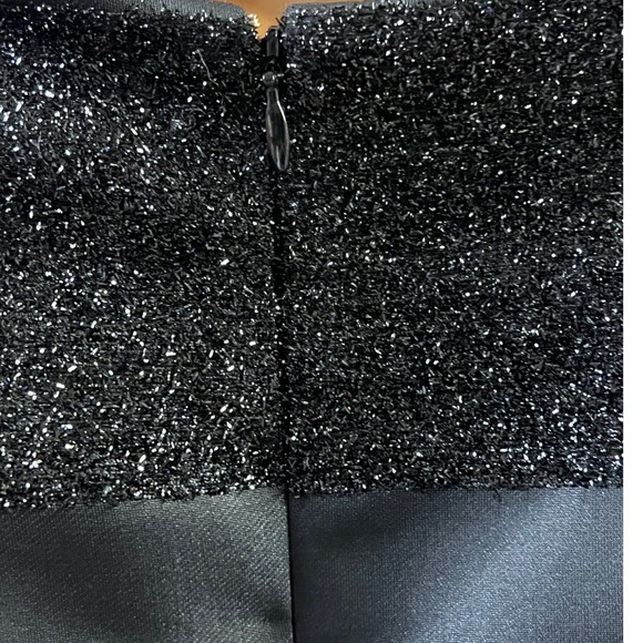 Tommy‎ Hilfiger Dress Black Glitter Stripe Fit Flare Women Size 6 Formal Party - Picture 4 of 11